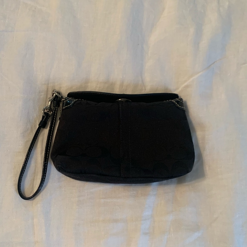 Coach Black Wristlet